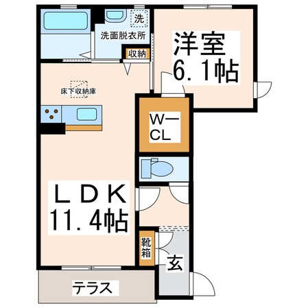 エムビレッジAの物件間取画像